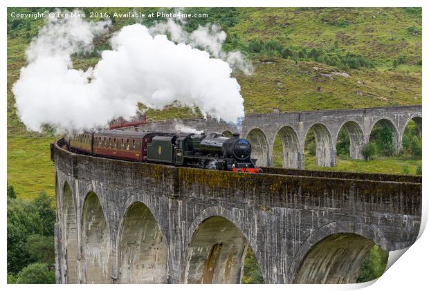The Jacobite, Glenfinnan Viaduct, Scotland Print by The Tog