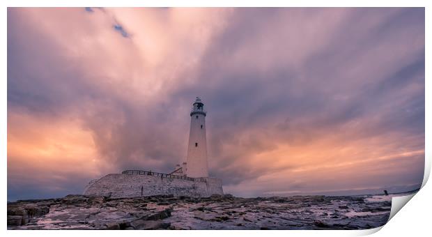 Lighting the Lighthouse  Print by Naylor's Photography