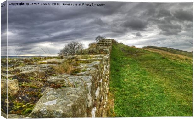 Hadrian's Wall Canvas Print by Jamie Green
