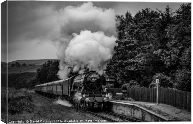 Flying Scotsman at Irwell Vale Canvas Print by David Oxtaby  ARPS