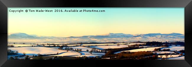 Black Mountains and Vale of Usk Framed Print by Tom Wade-West