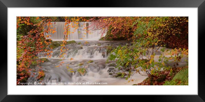 Stockghyll Force Framed Mounted Print by Alex Johnson
