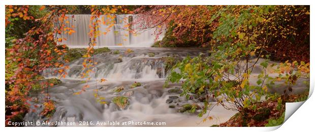 Stockghyll Force Print by Alex Johnson