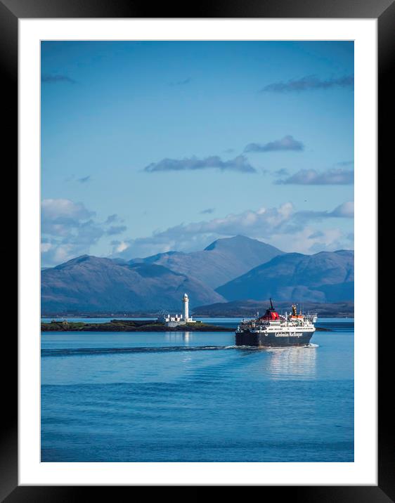Serene Skye Boat Journey Framed Mounted Print by Stuart Jack