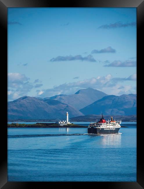Serene Skye Boat Journey Framed Print by Stuart Jack