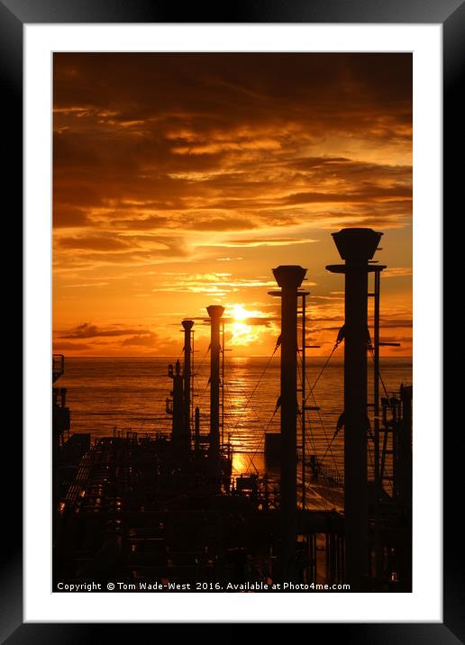 Sunrise from the Bridge Framed Mounted Print by Tom Wade-West