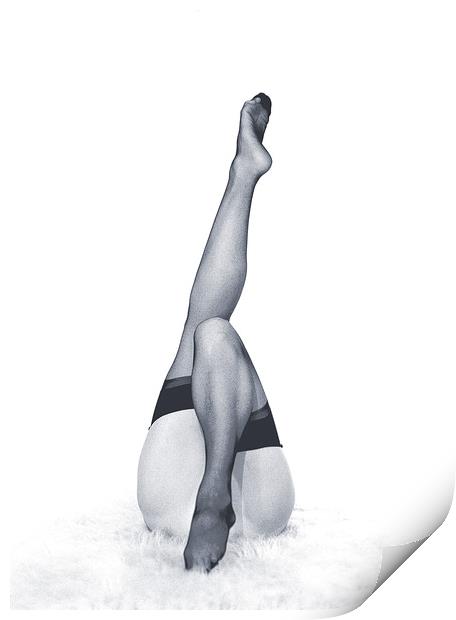 Black Stockings Print by David Bigwood