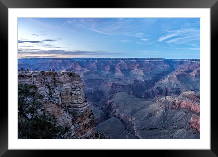 Early Evening at the Grand Canyon No. 1 Framed Mounted Print by Belinda Greb