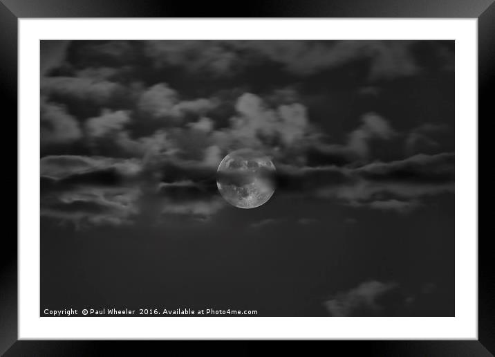 Hunter's Moon Framed Mounted Print by Paul Wheeler
