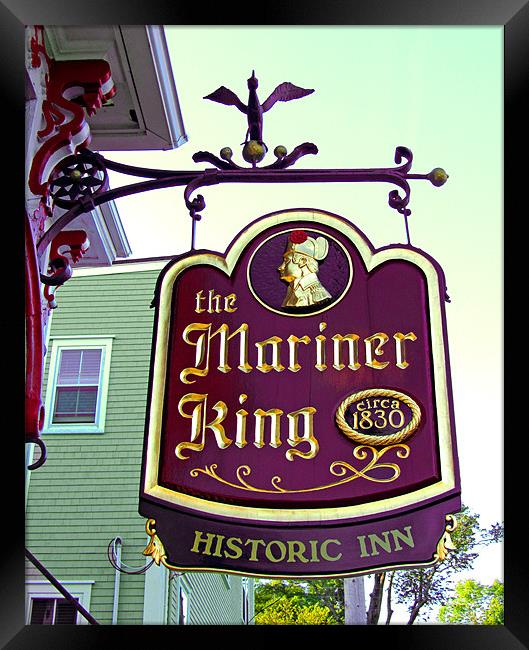 The Mariner King Inn sign Framed Print by Mark Sellers