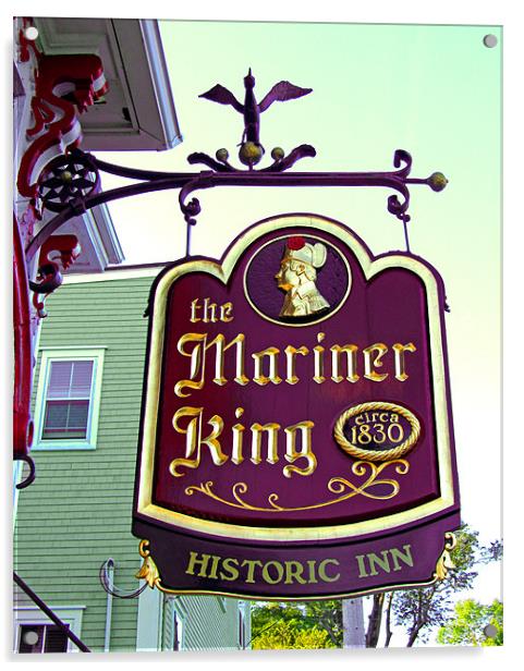 The Mariner King Inn sign Acrylic by Mark Sellers