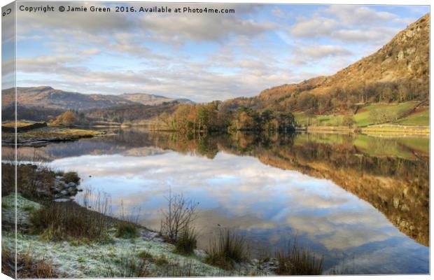 Rydal Water Canvas Print by Jamie Green