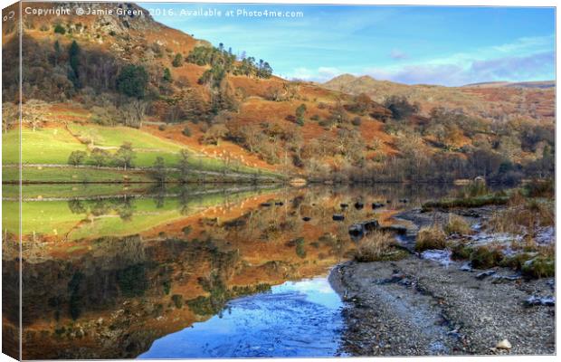 Autumn at Rydal Canvas Print by Jamie Green