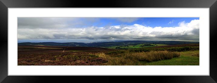 Exmoor Panorama Framed Mounted Print by Rob Hawkins