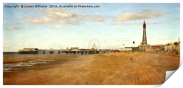 Blackpool Print by Linsey Williams