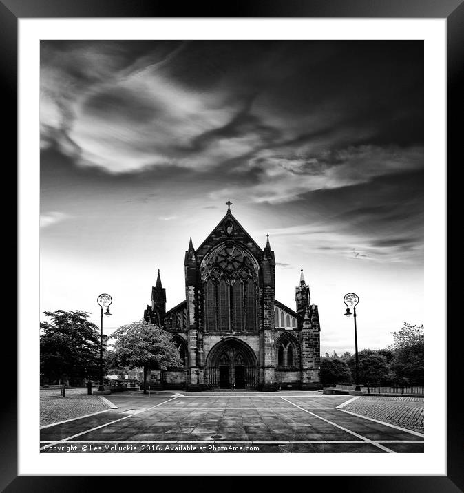 A Gothic Masterpiece in Scotland Framed Mounted Print by Les McLuckie