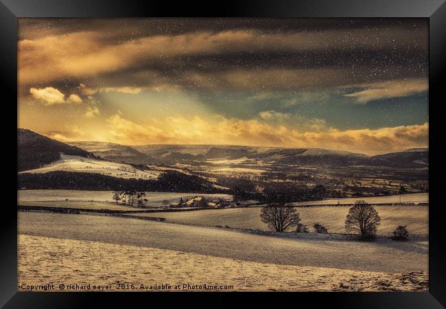 Winterscape Framed Print by richard sayer