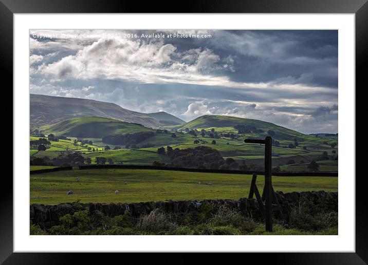 Burnsall and Thorpe Fell Framed Mounted Print by David Lewins (LRPS)