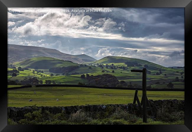 Burnsall and Thorpe Fell Framed Print by David Lewins (LRPS)