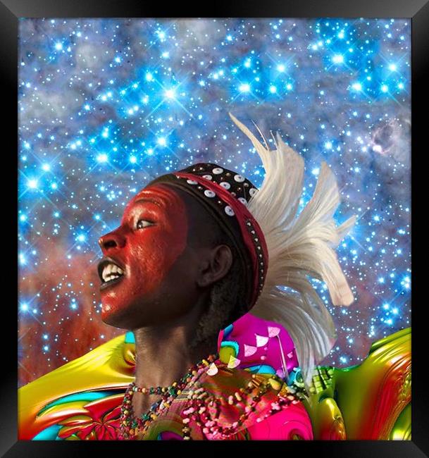African Star Dreamer Framed Print by Matthew Lacey