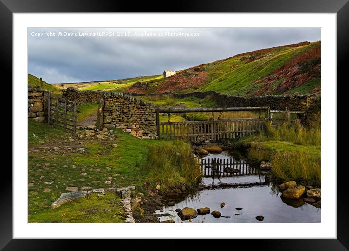 Hebden Beck Framed Mounted Print by David Lewins (LRPS)