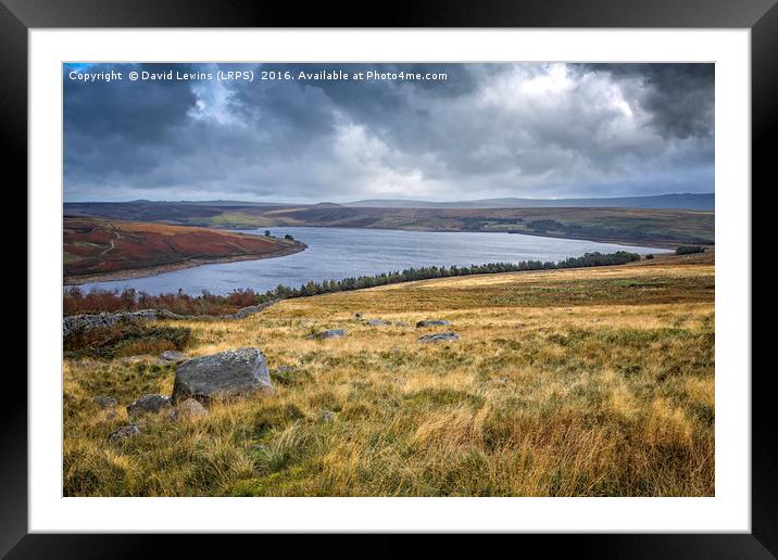 Grimwith Reservoir Framed Mounted Print by David Lewins (LRPS)
