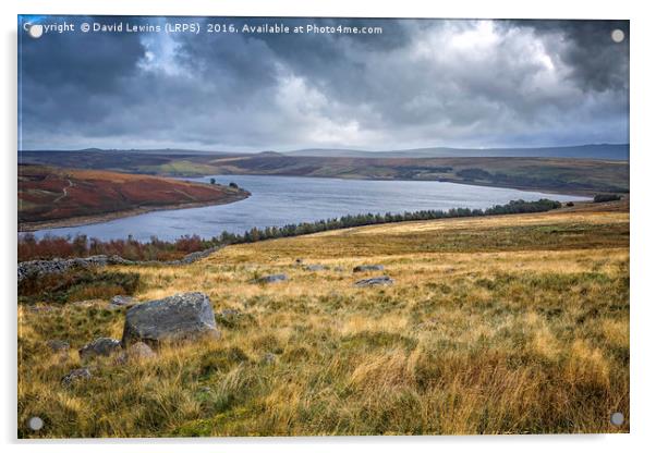Grimwith Reservoir Acrylic by David Lewins (LRPS)