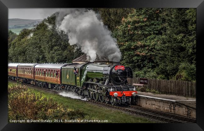 Flying Scotsman passing through Irwell Vale Framed Print by David Oxtaby  ARPS
