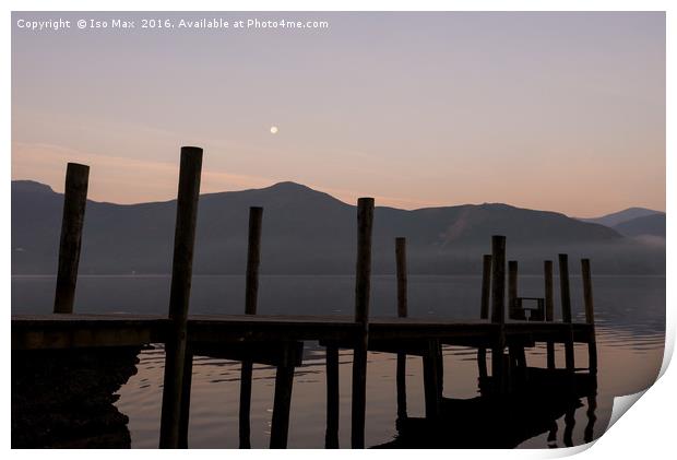 Ashness Jetty, Derwent Water, Lake District Print by The Tog