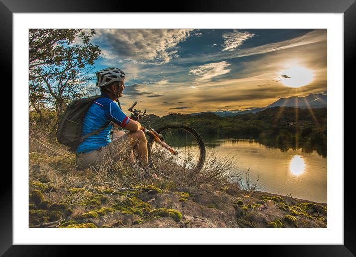 Let your bike take you places Framed Mounted Print by Fabrizio Malisan