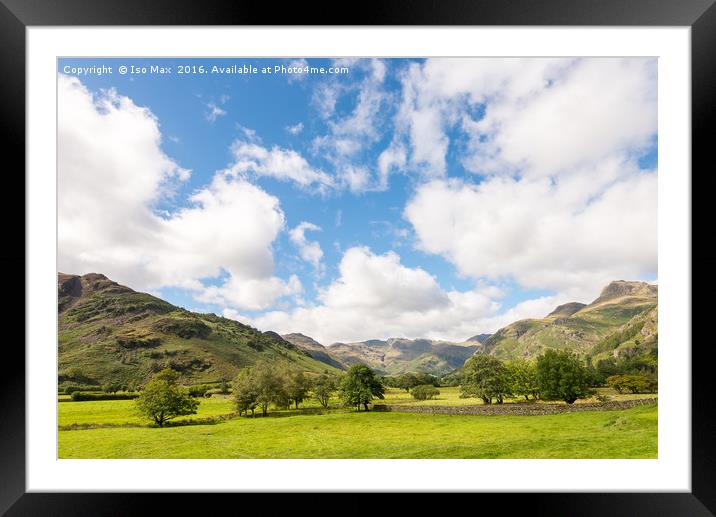 Langdale Valley, Lake District Framed Mounted Print by The Tog