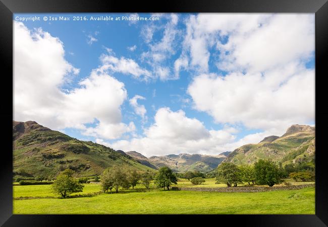 Langdale Valley, Lake District Framed Print by The Tog