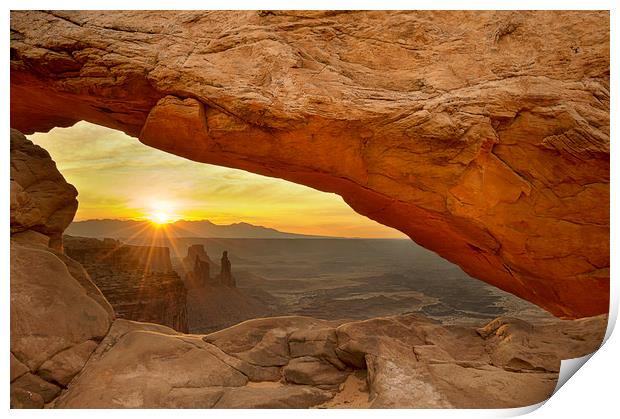 Mesa Arch, Canyonlands Print by Sandra Kepkowska