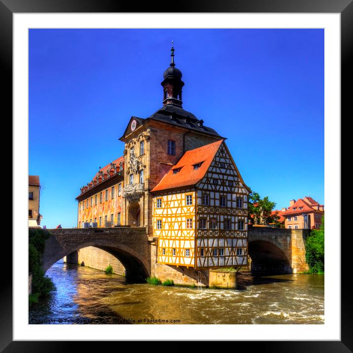 Bamberg Old Town Hall Framed Mounted Print by Tom Gomez