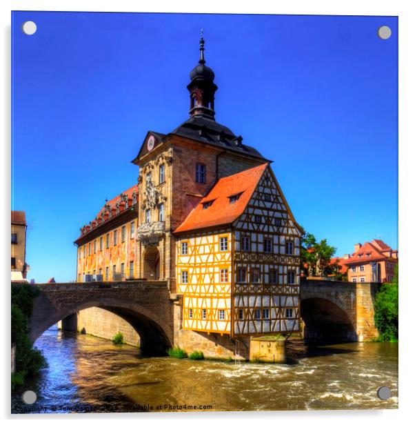 Bamberg Old Town Hall Acrylic by Tom Gomez