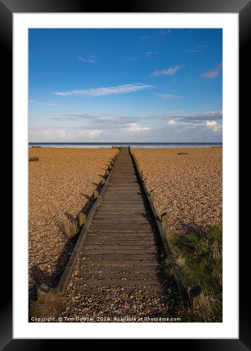 Path to the Sea Framed Mounted Print by Tom Dolezal