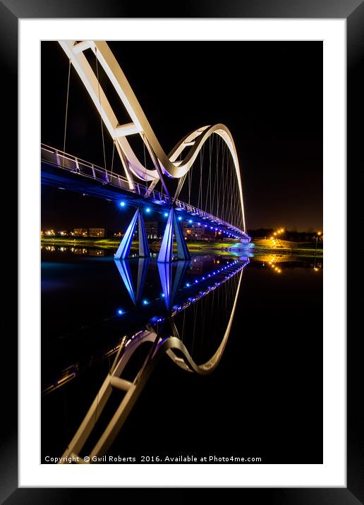 Infinity Bridge Framed Mounted Print by Gwil Roberts