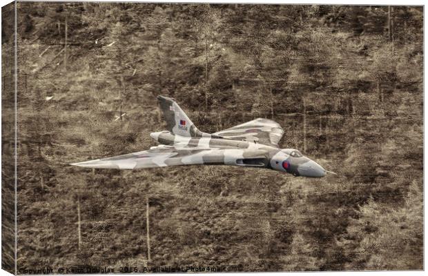 The Last Flying Vulcan Canvas Print by Keith Douglas
