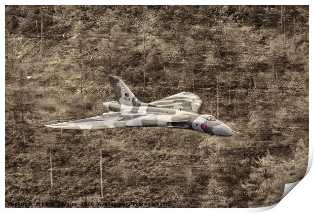 The Last Flying Vulcan Print by Keith Douglas