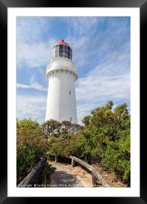 Cape Schanck Lighthouse Framed Mounted Print by Jackie Davies