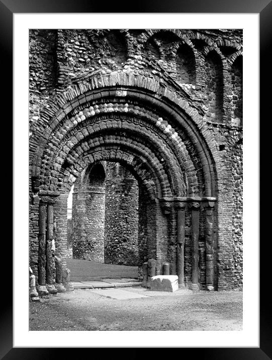 St Botolph's Priory, Colchester, Essex, England Framed Mounted Print by David Bigwood
