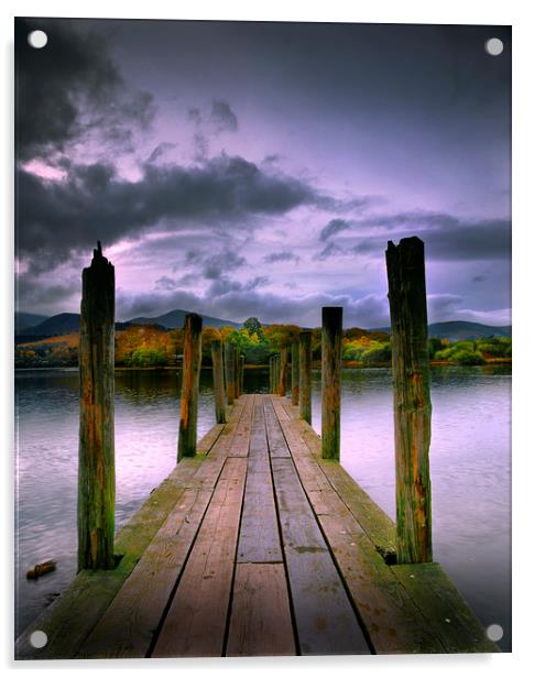 Derwentwater, Lake District, Cumbria, England Acrylic by David Bigwood