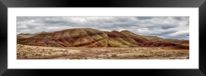 Painted Hills Panorama Framed Mounted Print by Belinda Greb