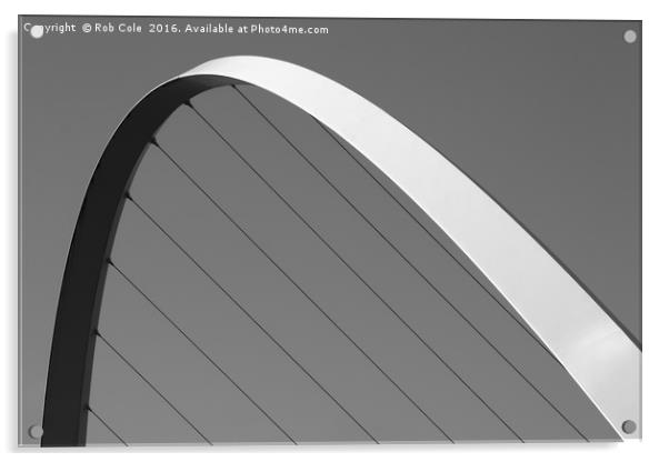 Majestic Arch of Millennium Bridge Acrylic by Rob Cole