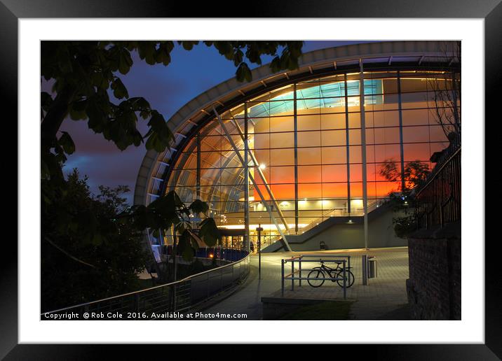 The Sage Centre at Dusk, Newcastle-Gateshead, Tyne Framed Mounted Print by Rob Cole