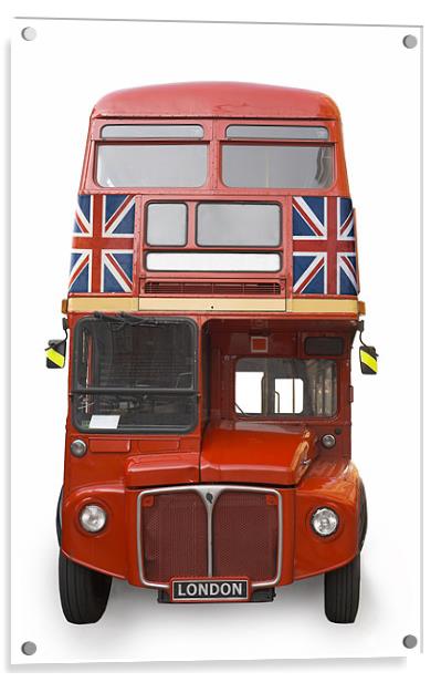 London Bus Acrylic by Martin Williams