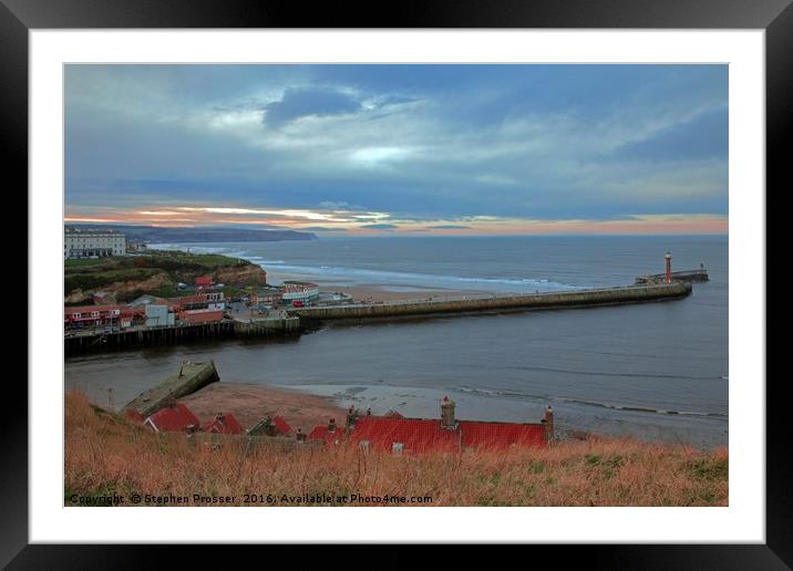 Whitby, home of Dracula! Framed Mounted Print by Stephen Prosser