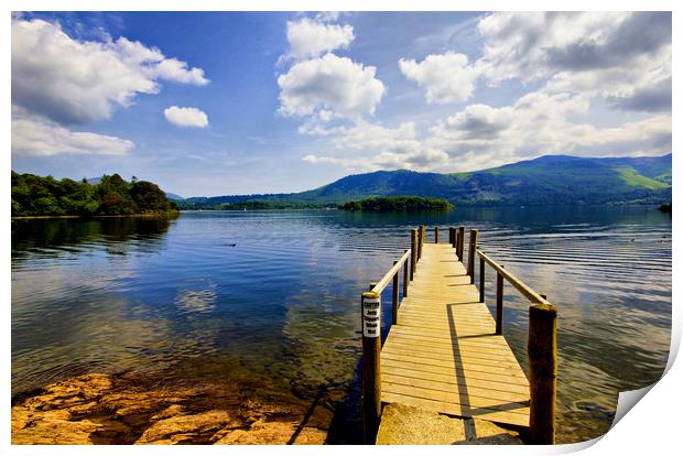 DERWENT WATER FROM HAWSE END Print by Darren Burroughs