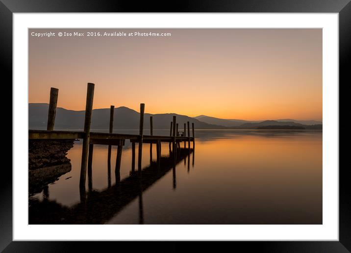 Derwent Water, Lake District Framed Mounted Print by The Tog