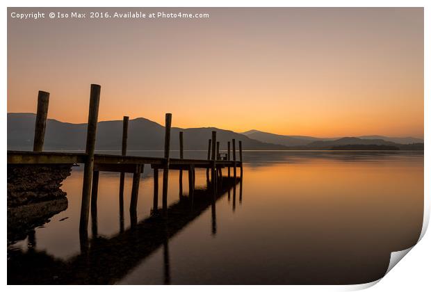 Derwent Water, Lake District Print by The Tog